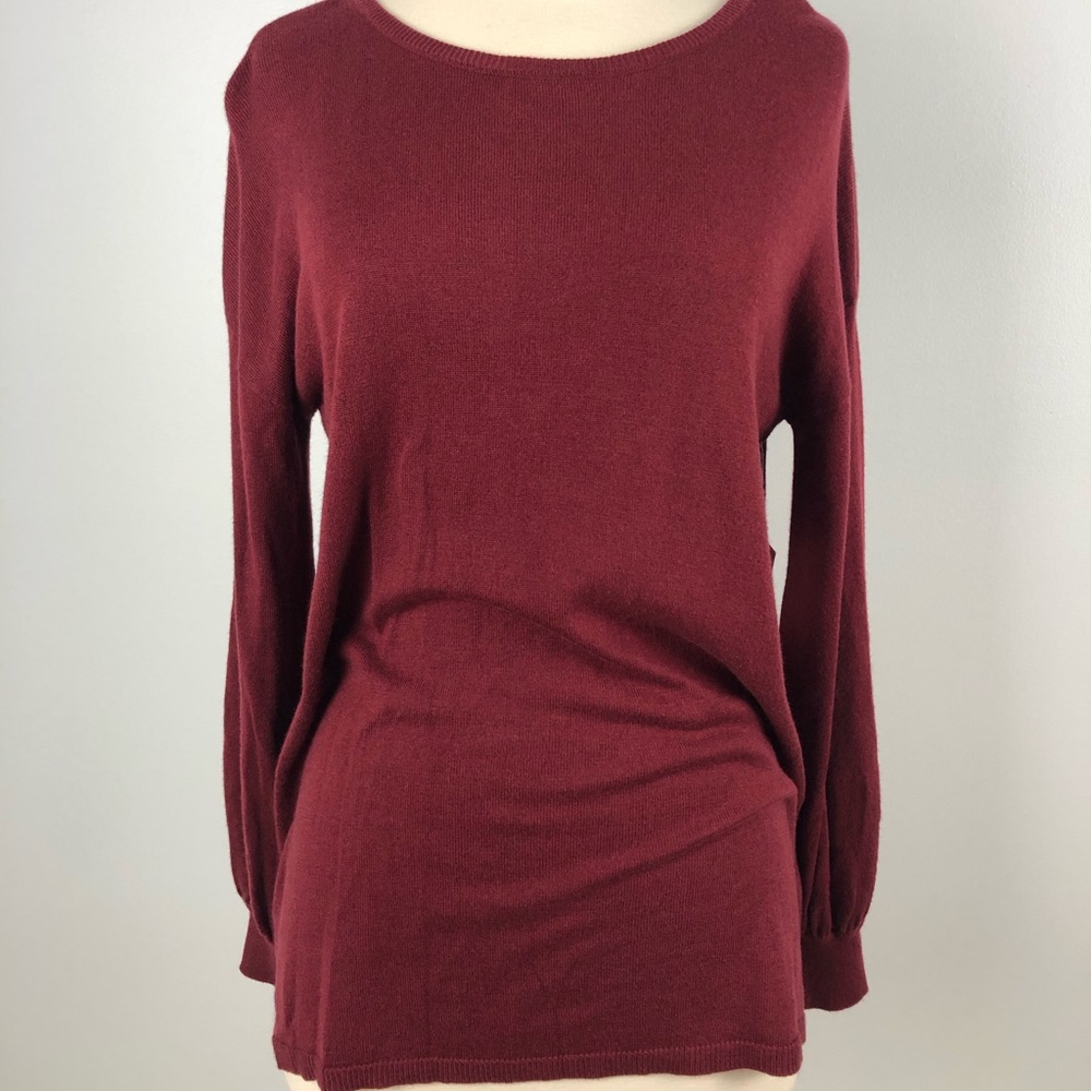 4th & Union Pullover Shirt Sweater Maroon Small P